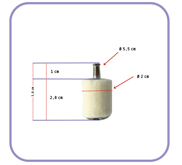 Filtro Benzina per Motosega e Decespugliatore